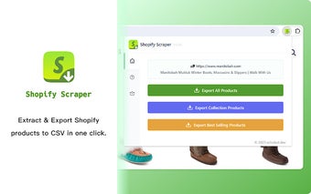 Shopify Scraper - Export Shopify Product to CSV