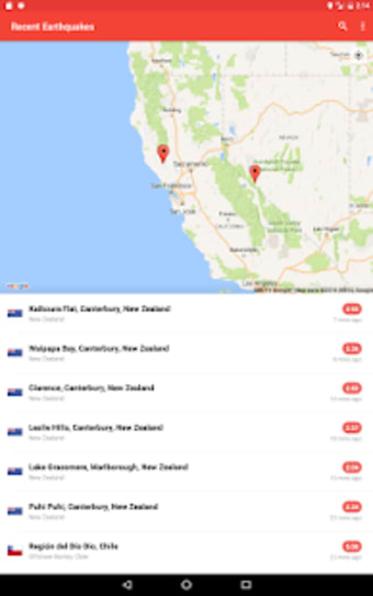My Earthquake Alerts Pro - Quake Map  Feed