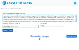 Base64 conversion to image