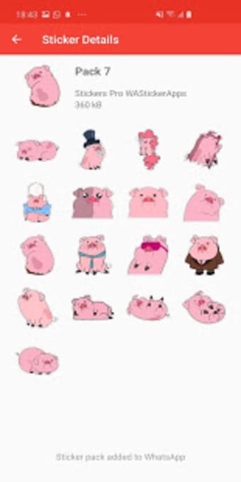 Pigs Stickers Packs WAStickerApps