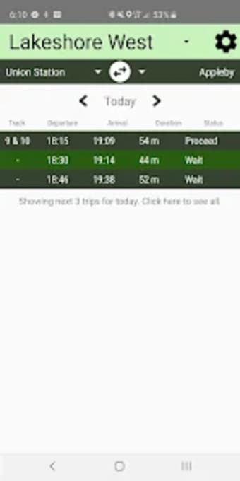 GO Train Schedules and Claims