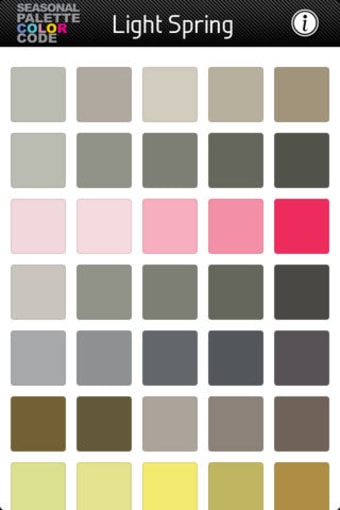 Seasonal Palette Color Code