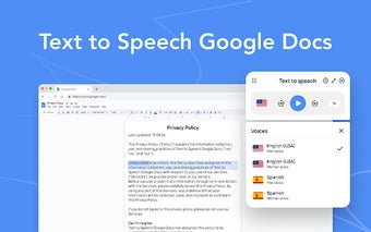 Text to Speech Google Docs