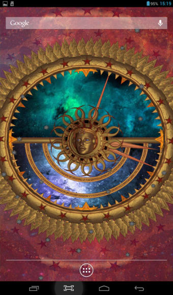 Space Clock Live Wallpaper