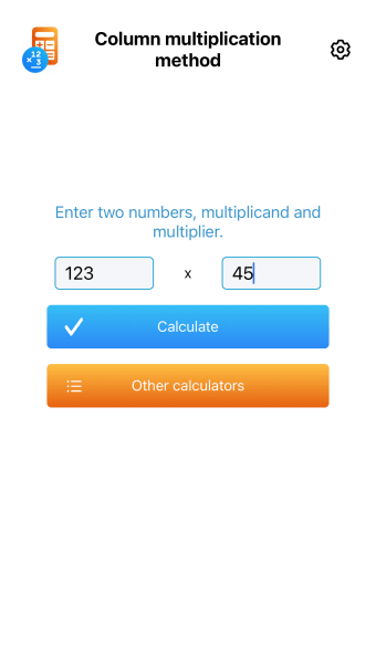 Column multiplication method