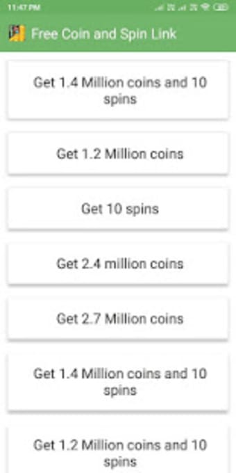 Daily Free coins and spins for CM