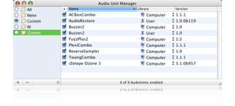 Audio Unit Manager