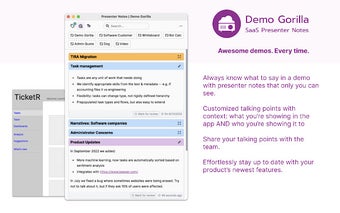 SaaS Presenter Notes by Demo Gorilla