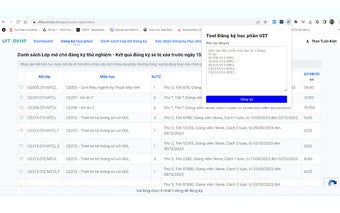 Tool Đăng ký học phần UIT