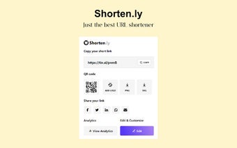 Shorten.ly Free URL shortener