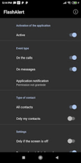 Flash Blink Alerts on Call SMS Messages Notify
