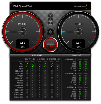 Blackmagic Disk Speed Test per Mac - Download