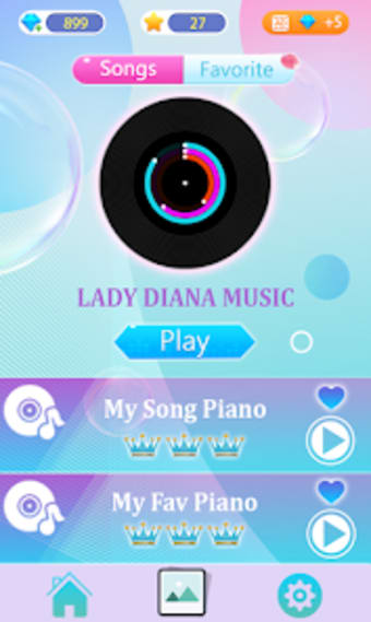 Lady Diana Piano tiles