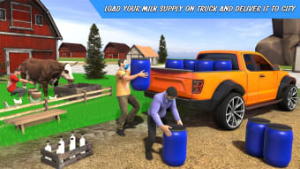 Milk Transport Truck Games 3D