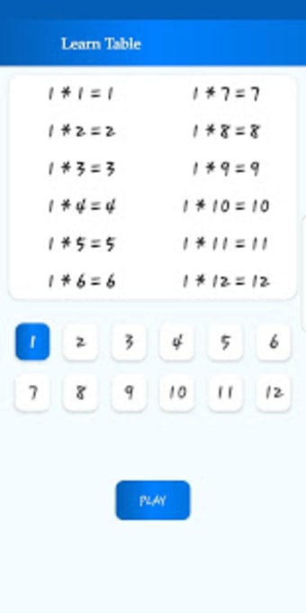 Multiplication Tables - Quiz - Pythagorean Table