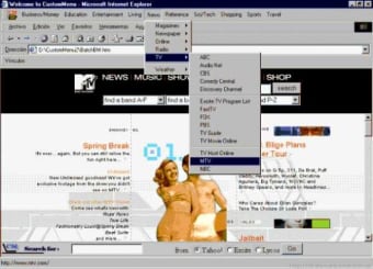 CustomMenu for Internet Explorer