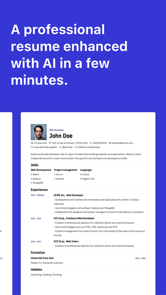 Magic Resume: PDF CV builder