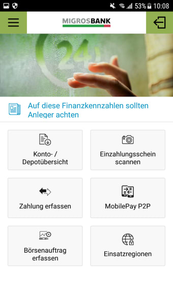 Migros Bank E-Banking Phone