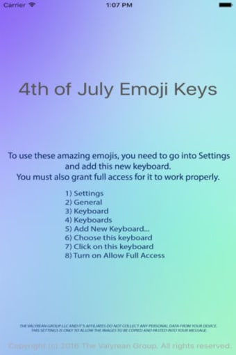 4th of July Emoji Keyboard