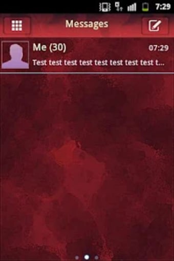Theme Red GO SMS Pro