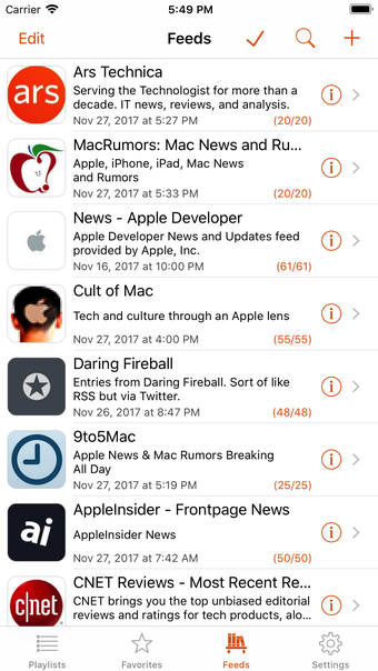 Legi RSS Feed Reader