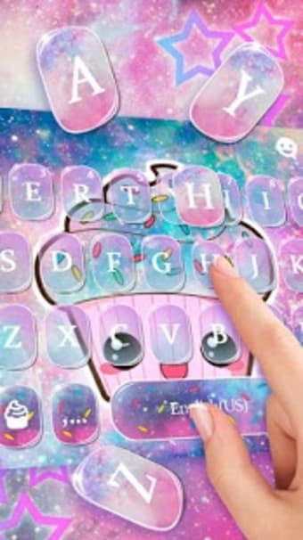 Galaxy Candy Cupcake Keyboard Theme