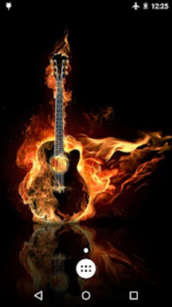 Burning Guitar Live Wallpaper
