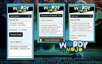 Wordy Mojo, A Text Utility Extension