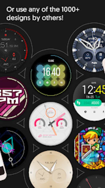 Watch Face - Pujie Black - Wear OS  Galaxy Watch