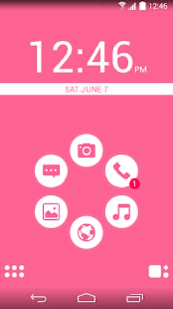 Basic Pink Theme for Smart Launcher