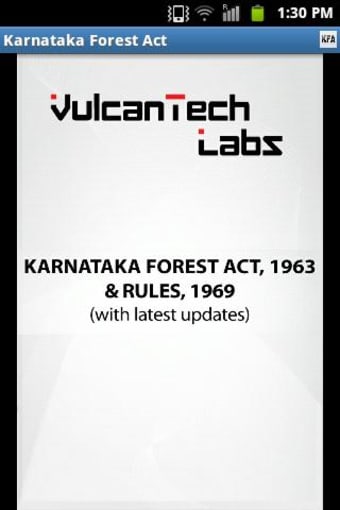 Karnataka Forest Act & Rules