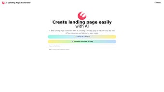 AI Landing Page Generator