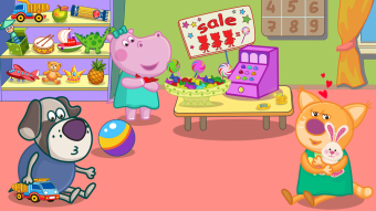 Funny Shop Hippo shopping game