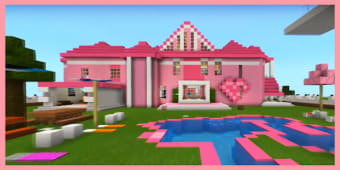 Map Pink Princess House Craft