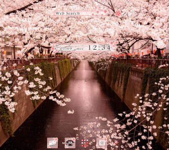 Wallpaper Sakura Arch Theme