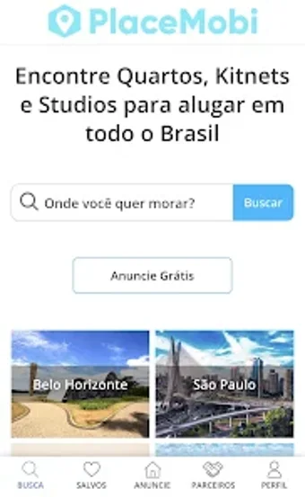 PlaceMobi: Quartos para alugar