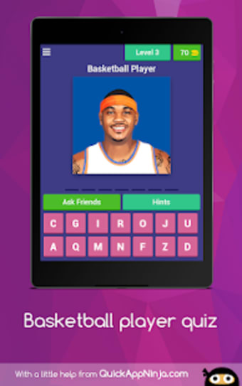Guess Basketball Player And Earn