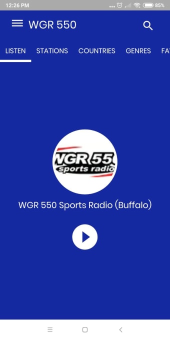 Radio Tuner WGR 550 Buffalo