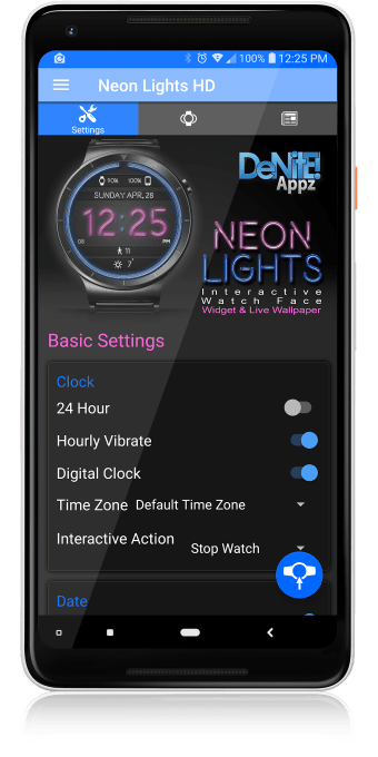 Neon Lights HD Watch Face
