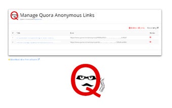 Manage Quora Anonymous Links