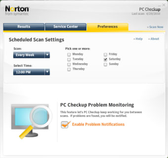 Norton PC Checkup