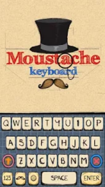 Mustache Theme - Keyboard Them