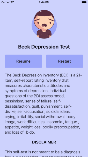 Beck Depression Test
