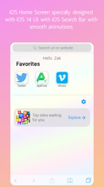 iOS 14 Browser for Safari - Social mediawallpaper