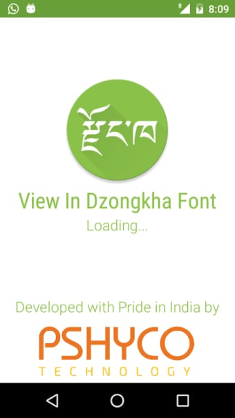 View In Dzongkha Font