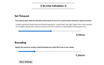 In-Line Calculator