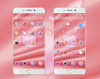 Pink Phone X-- APUS Launcher Free Theme