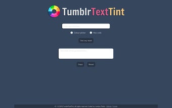 TumblrTextTint