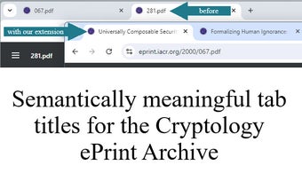 Crypto Research Paper Tab Titles