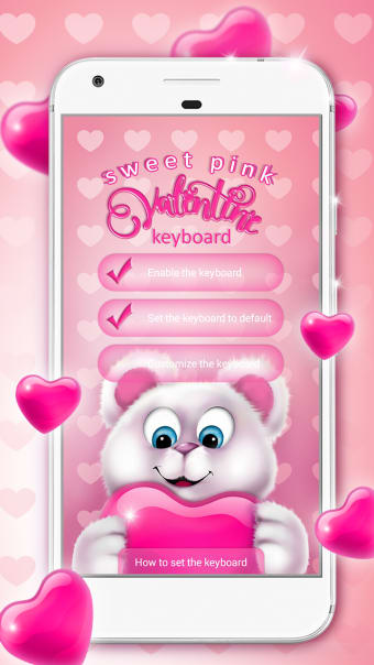Sweet Pink Valentine Keyboard